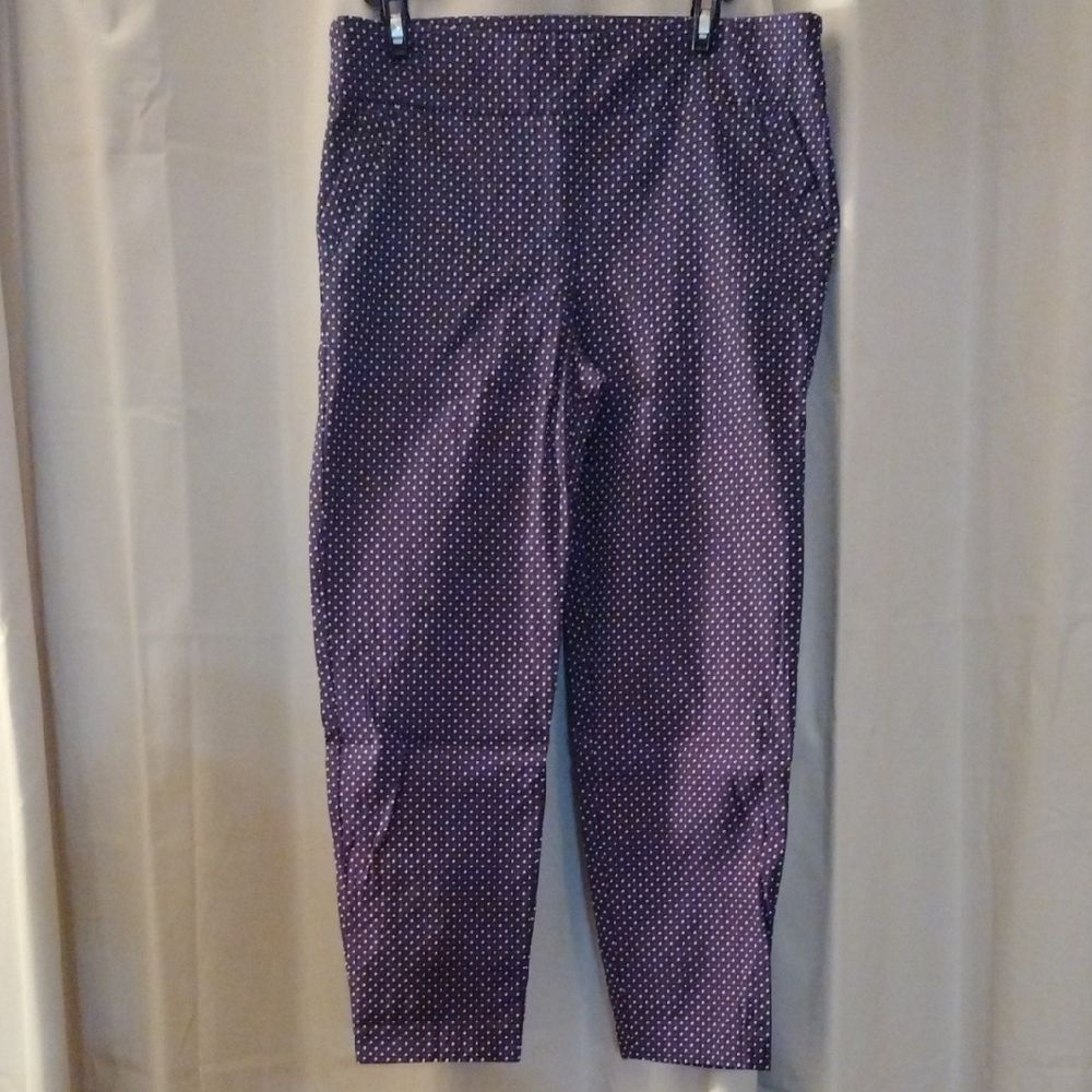 Soho Purple Polka Dot Capris